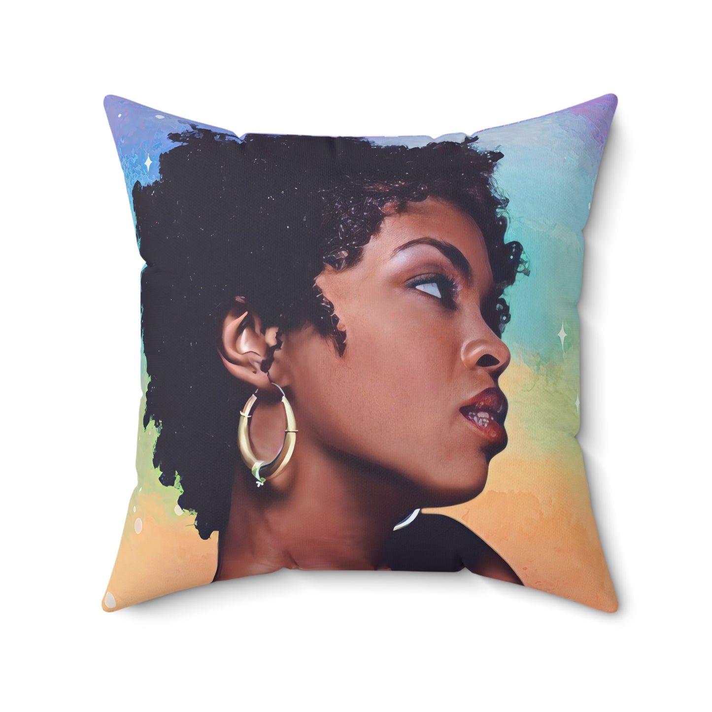 Lauryn Hill Rainbow Sista Pillow